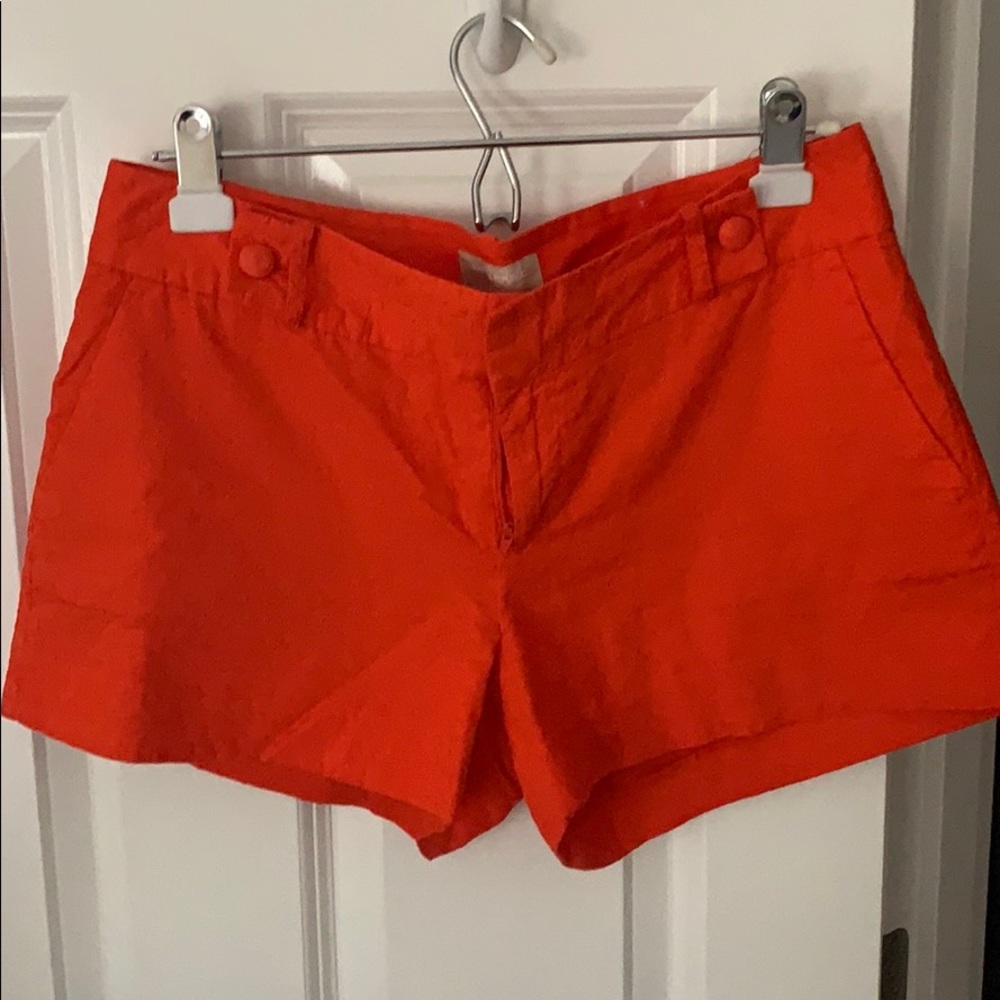 Sunrise Orange embroidered shorts